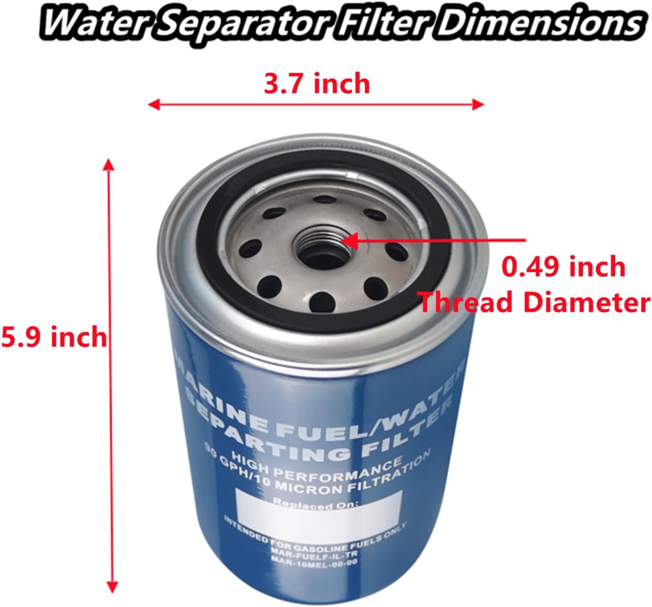 Filtro separador combustible agua para motores Ya-maha 115 HP