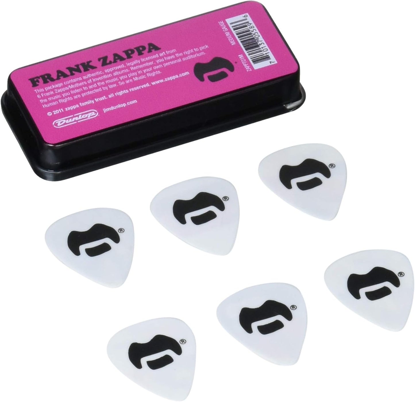 Púas Frank Zappa Pick Dunlop ZAPPT01M amarillo mediano 6 pzas