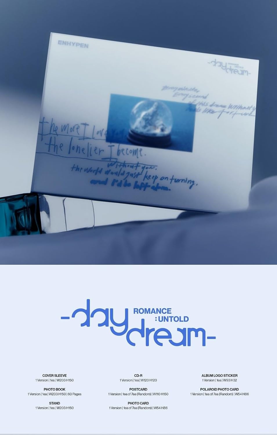 Álbum ENHYPEN ROMANCE UNTOLD Daydream Edición Japón