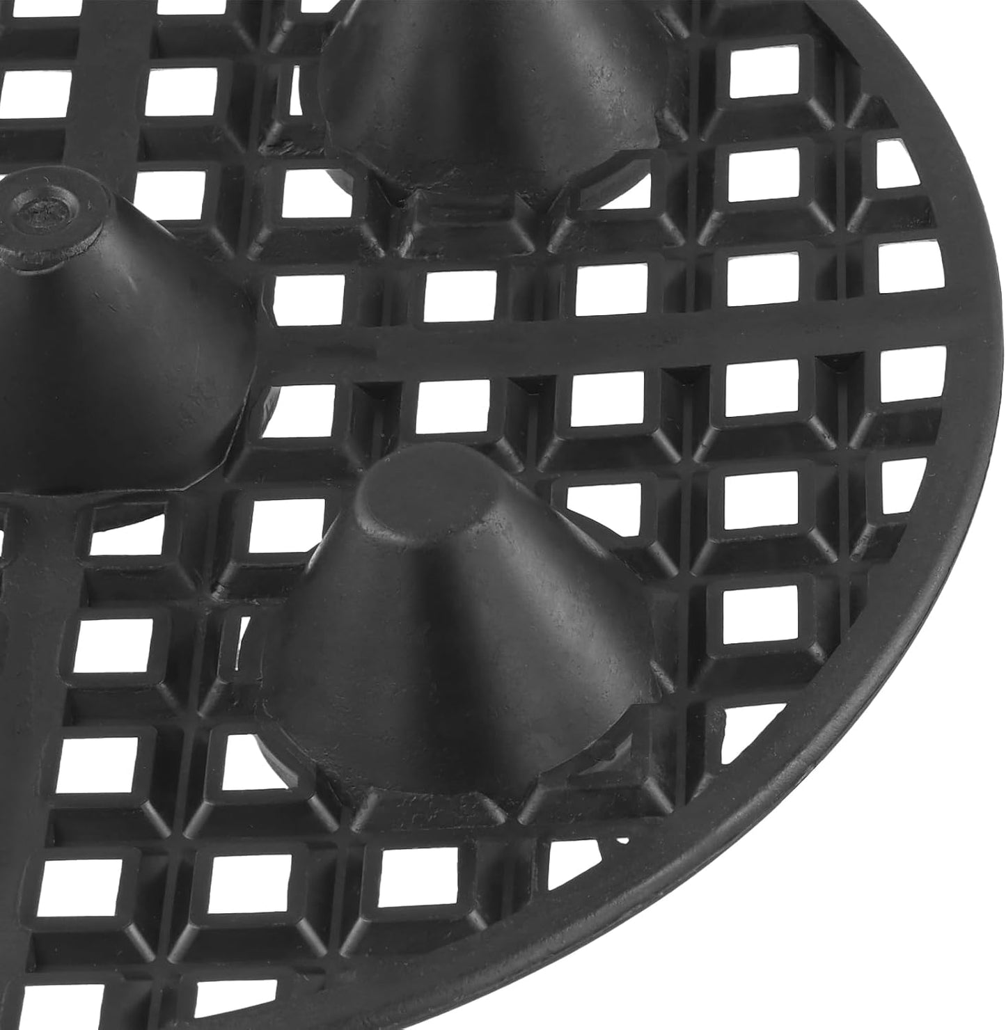 30 Soportes Redondos Plástico para Macetas 8" Elevador Negro