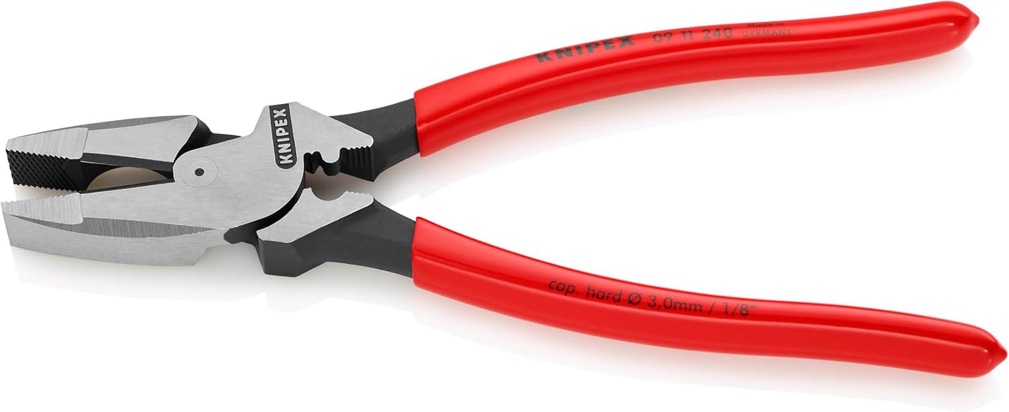 Alicates lineman 9.5pulg con extractor cinta pescado