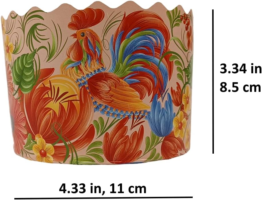 12 Moldes Papel Redondos para Pan de Pascua