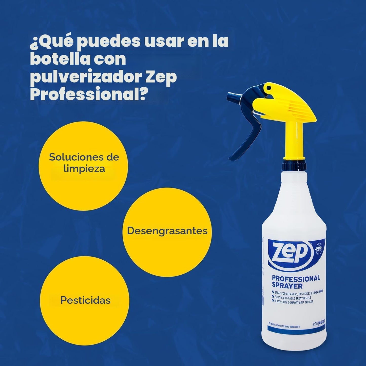 Botella pulverizadora niebla fina 30pies 32oz set 6