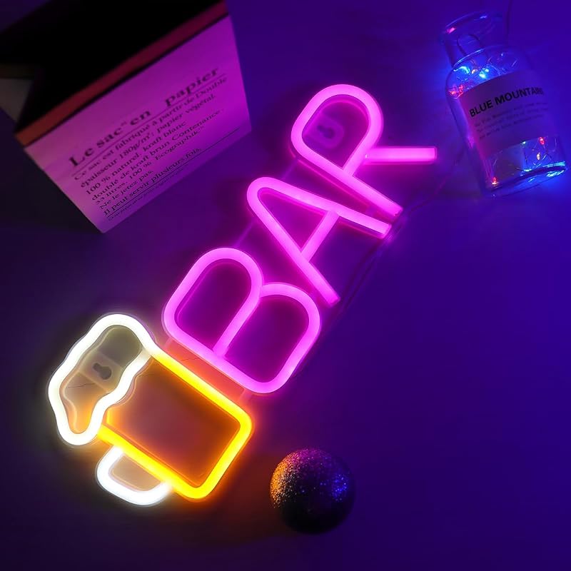Letreros neón LED USB para decoración pared