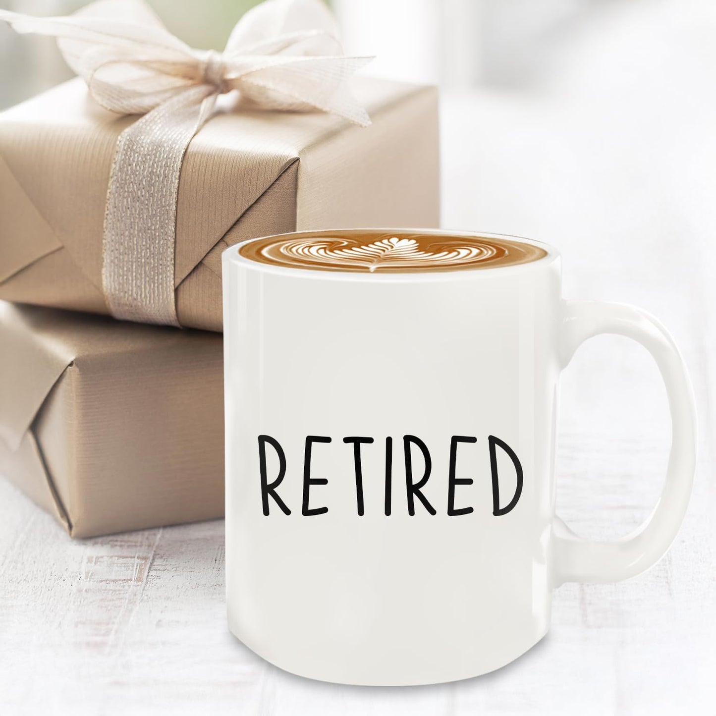 Taza cerámica 12oz regalo jubilación para mujer y hombre