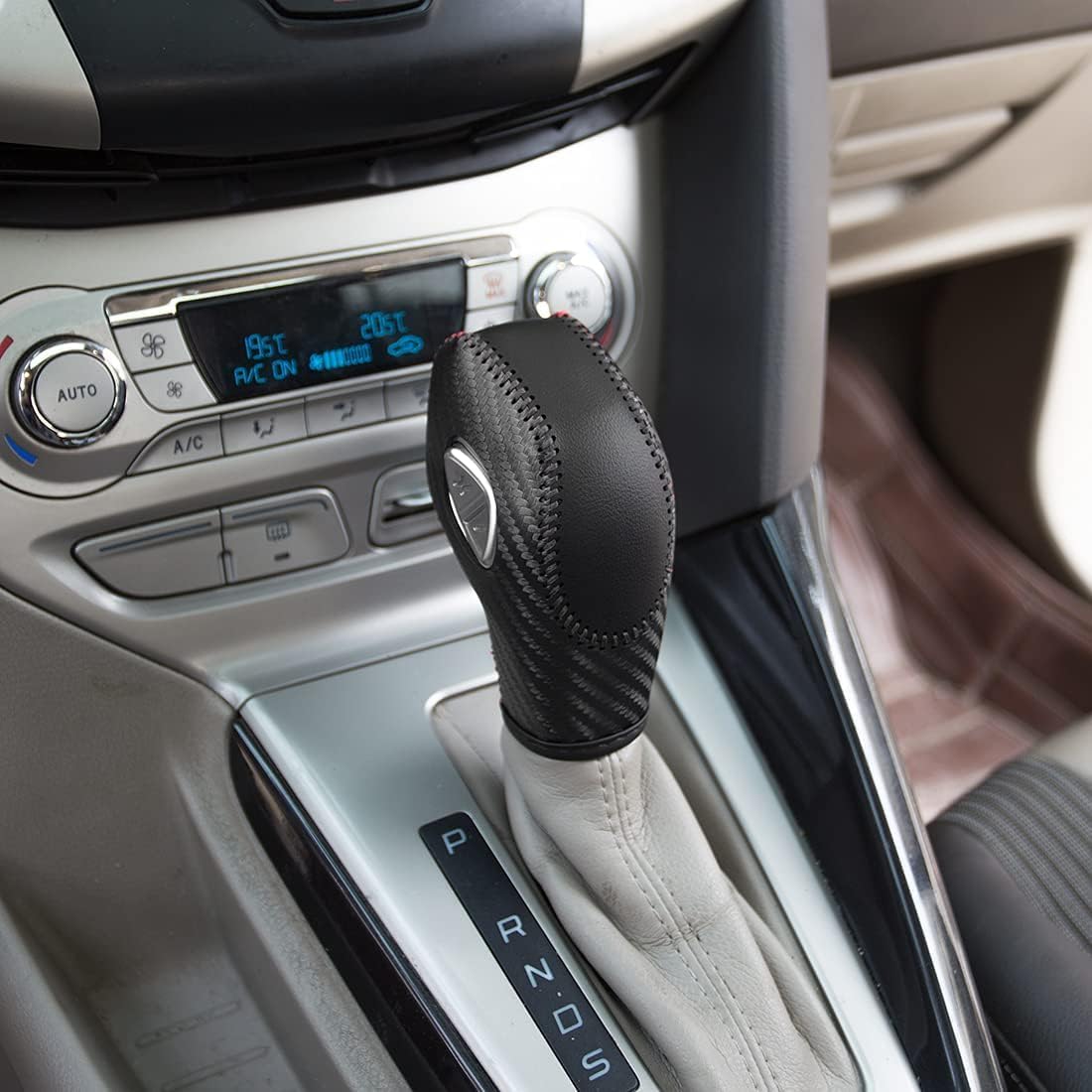 Funda palanca cambios cuero genuino Ford Fusion Escape Focus