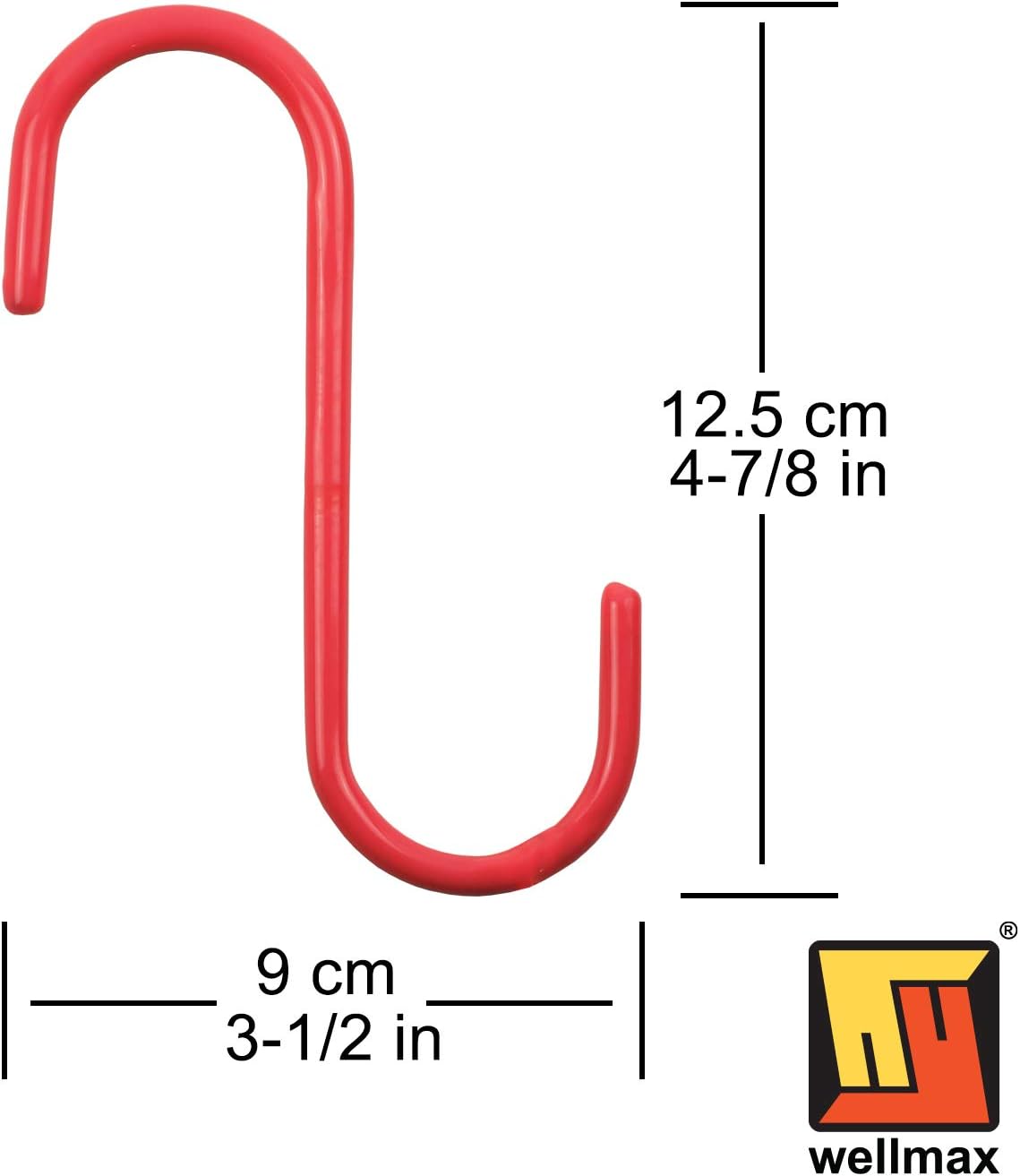 60 Ganchos en S de Metal para Colgar 5"