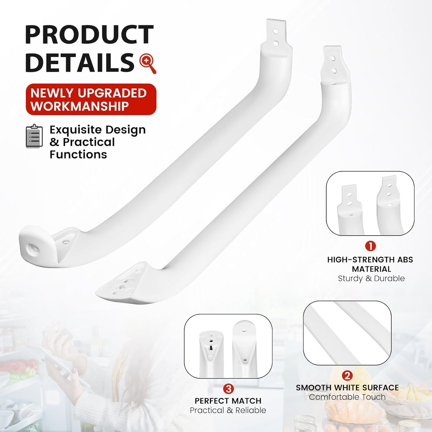 Manijas puerta frigorífico Hotpoint GE pack 2