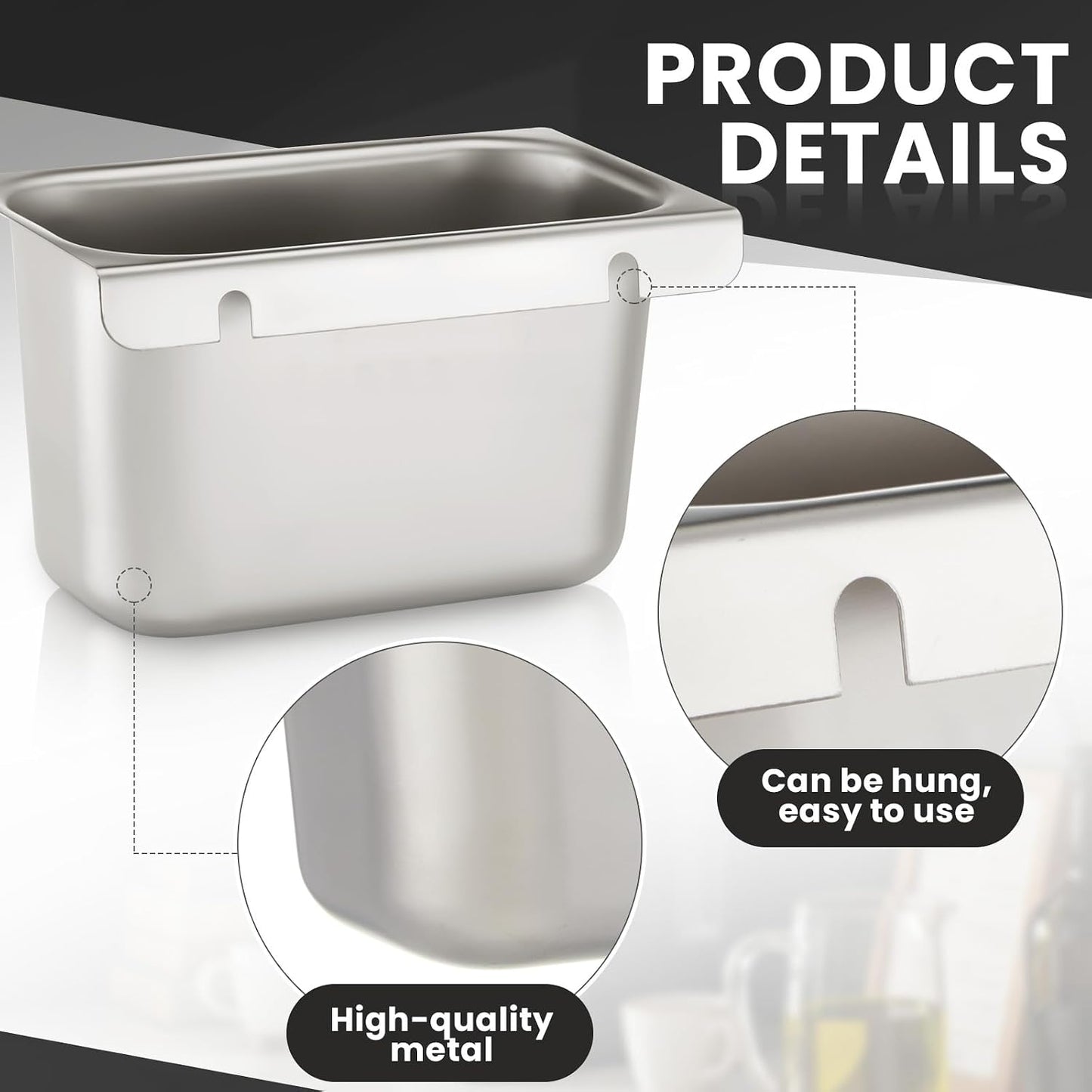 2 Soportes Tazas Grasa Acero Inox Campana 4pulg