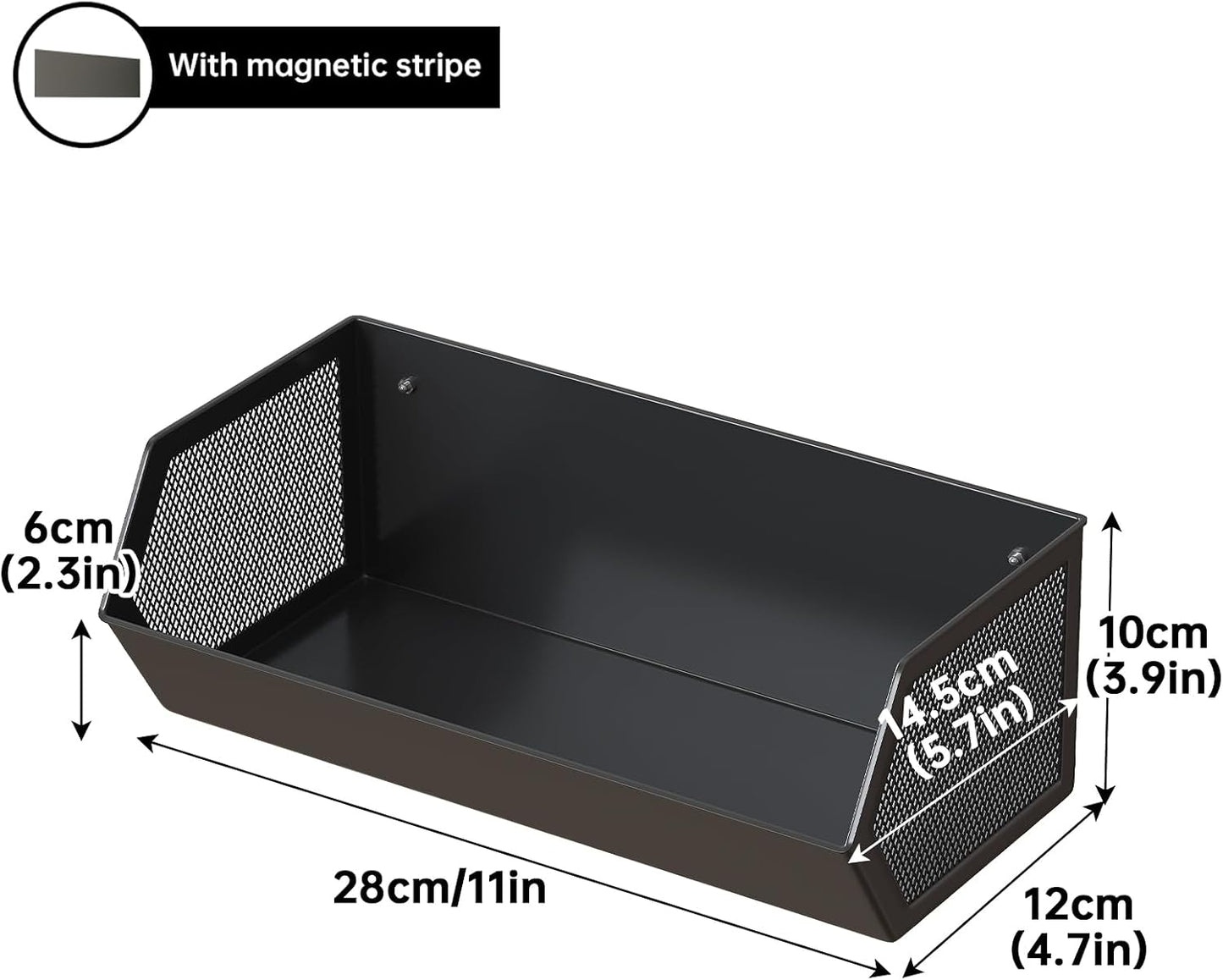 Cesta magnética frutas y especias para refrigerador
