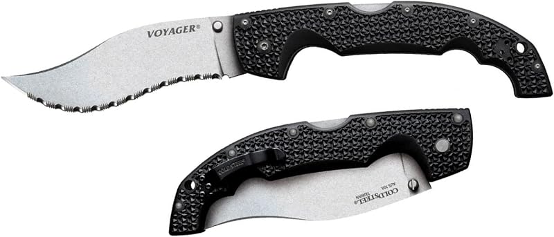 Cuchillo táctico plegable Kukri 5.5" hoja AUS10A Griv-Ex