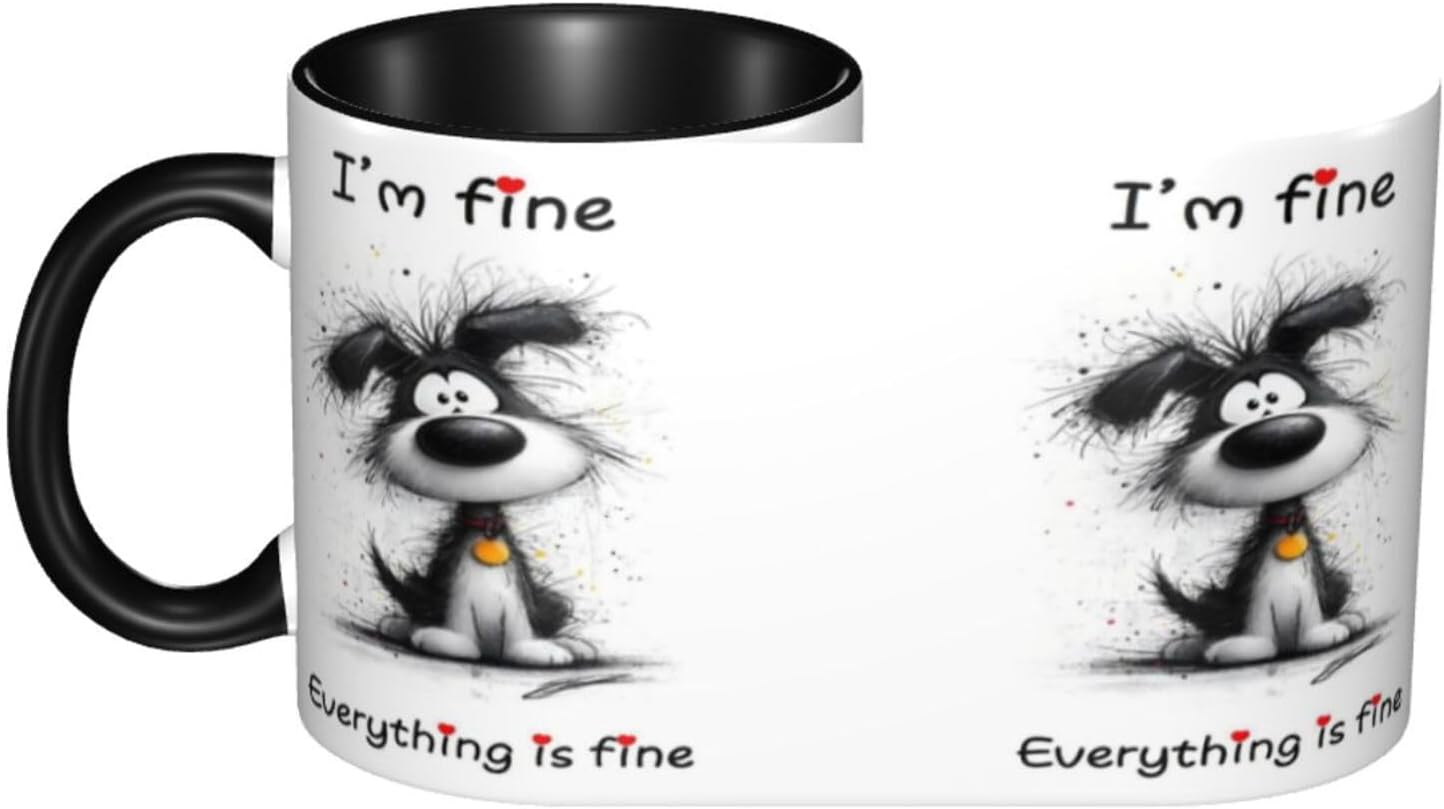 Taza café perros 11oz taza té cerámica regalo oficina hogar