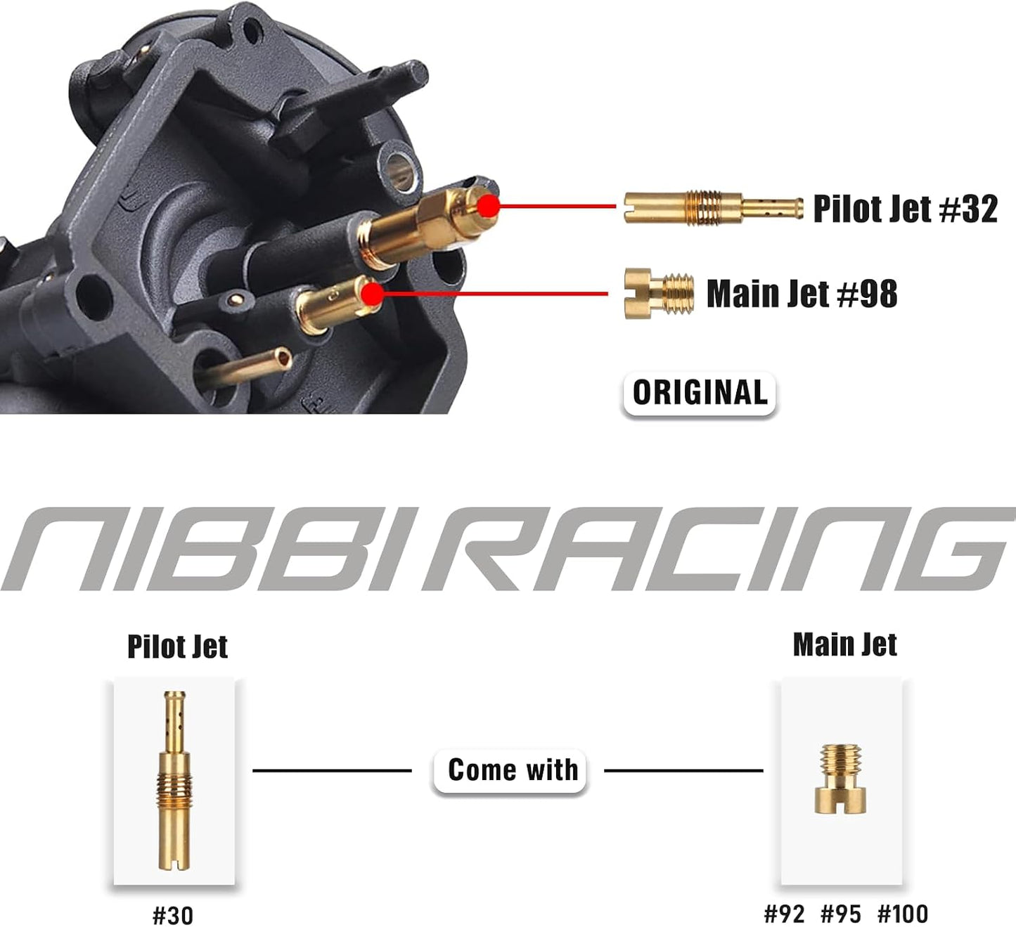 Kit carburador PE22 0.866pulg motocross 110-130cc