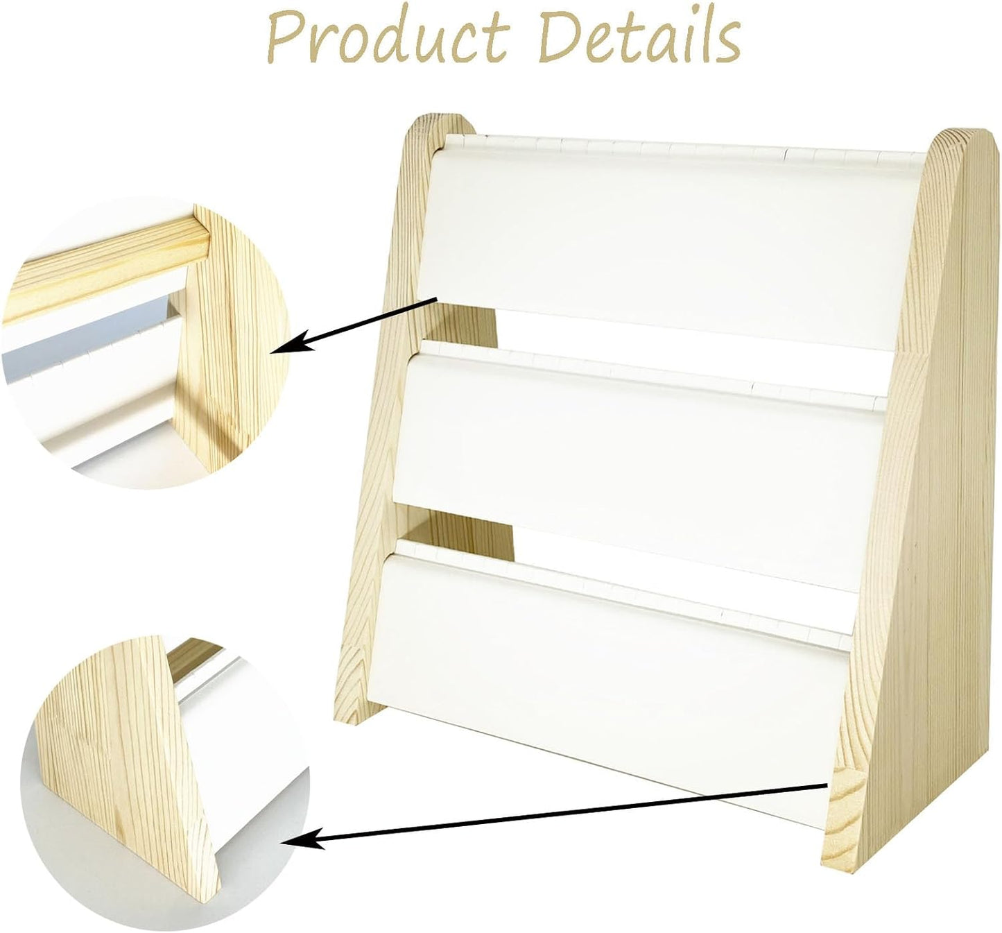 Soporte collares 3 niveles tapete madera cuero organiz.