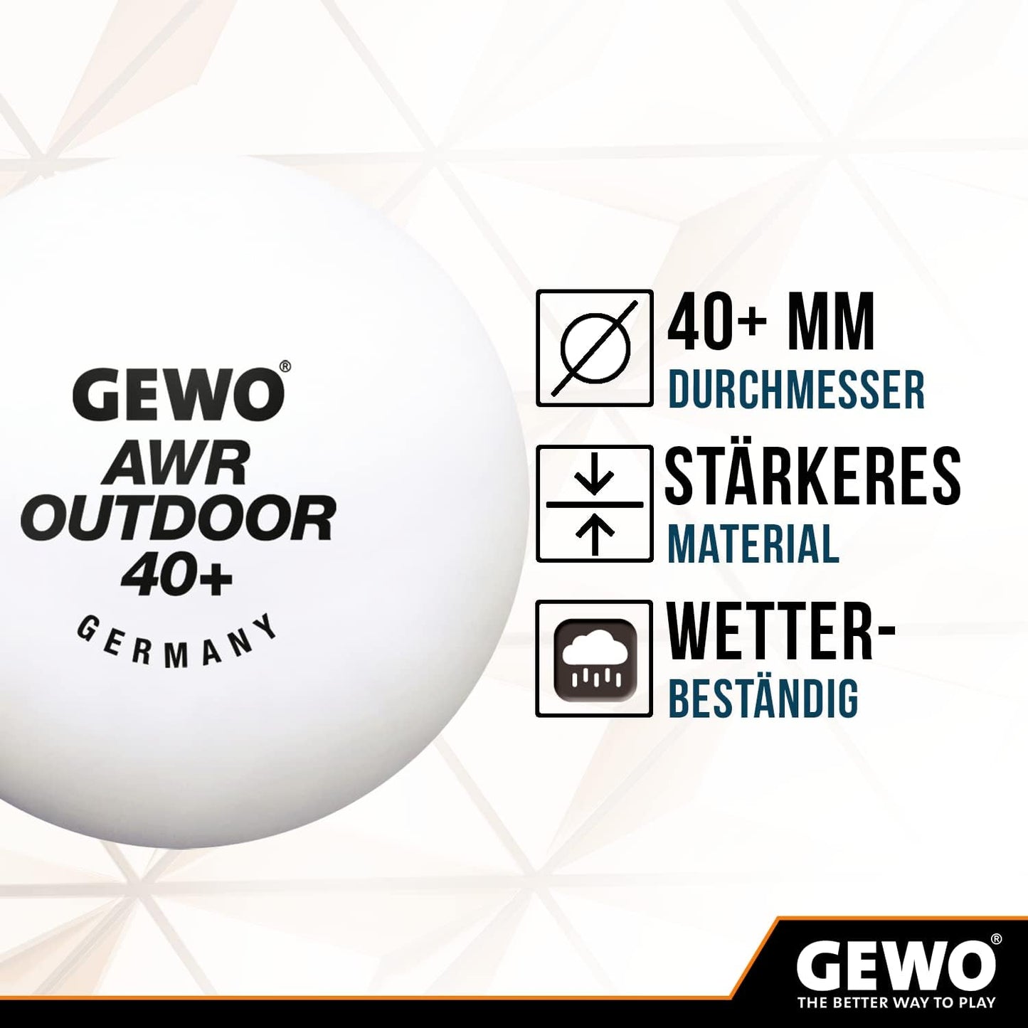 6 Pzas Pelotas Ping Pong 40mm Plástico Resistente Agua