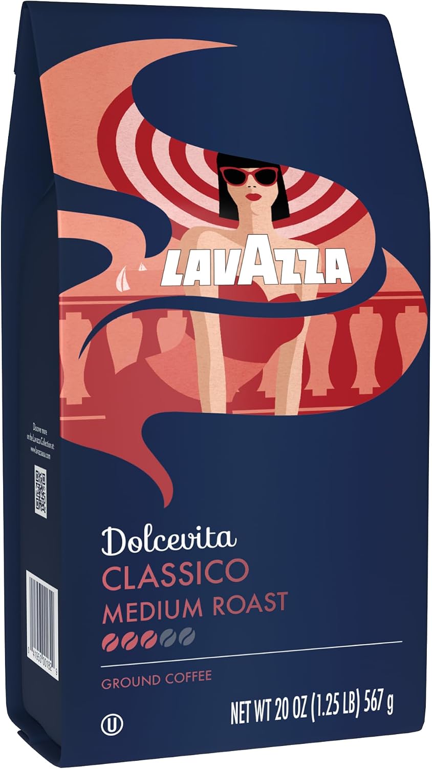 Café molido Lavazza Classico tostado medio 20oz pack 2