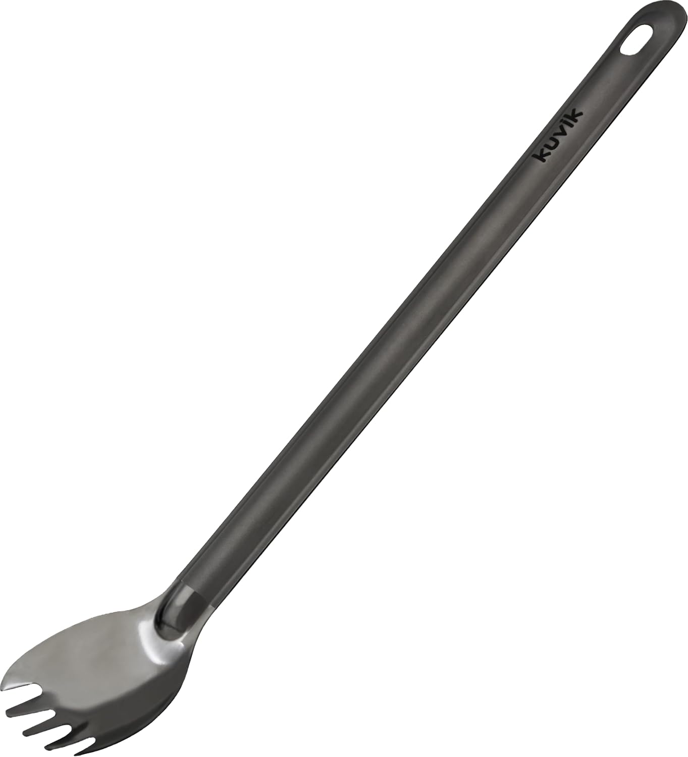Combo cuchara y tenedor titanio ultraligero camping