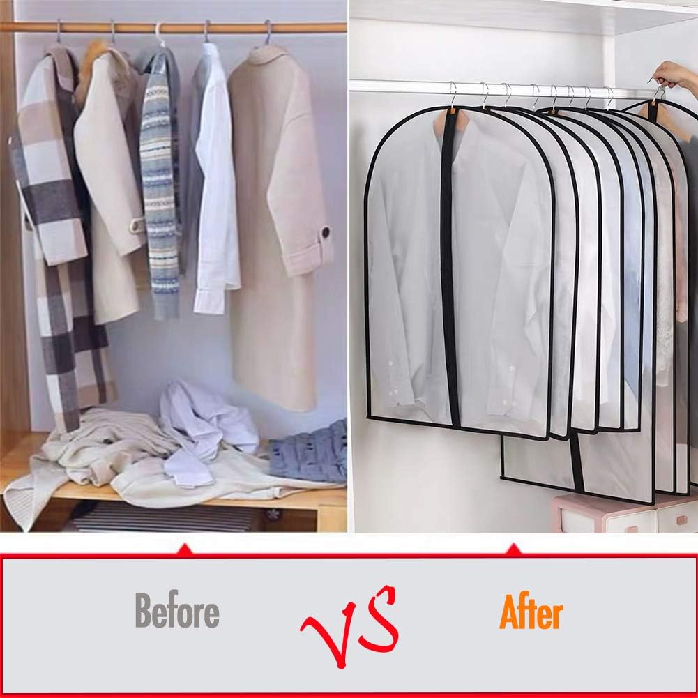 Bolsas colgar ropa 12 Uds transparentes con cremallera