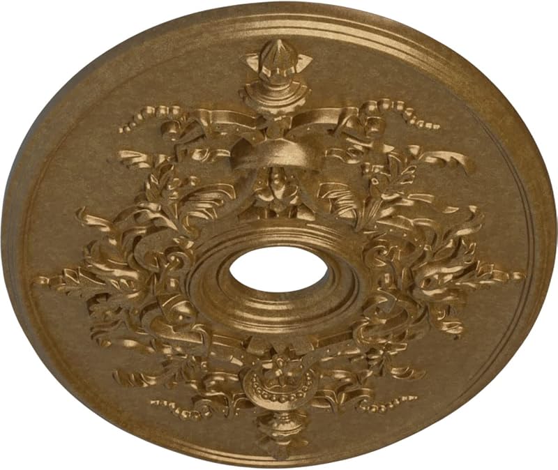 Medallón techo Alexa 30pulg x21pulg color oro pálido