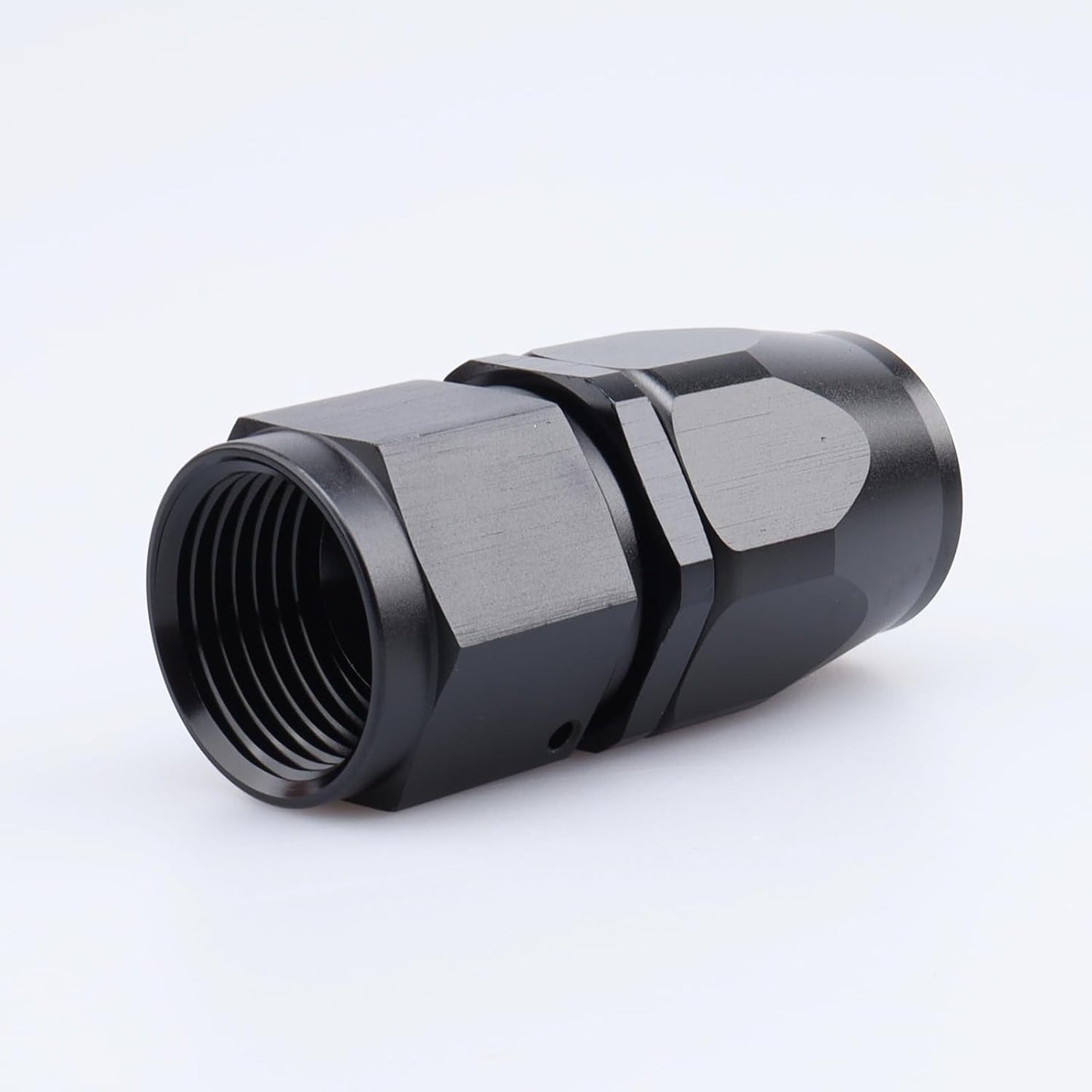 10 AN Montaje Manguera Giratoria Recta Aluminio Negro