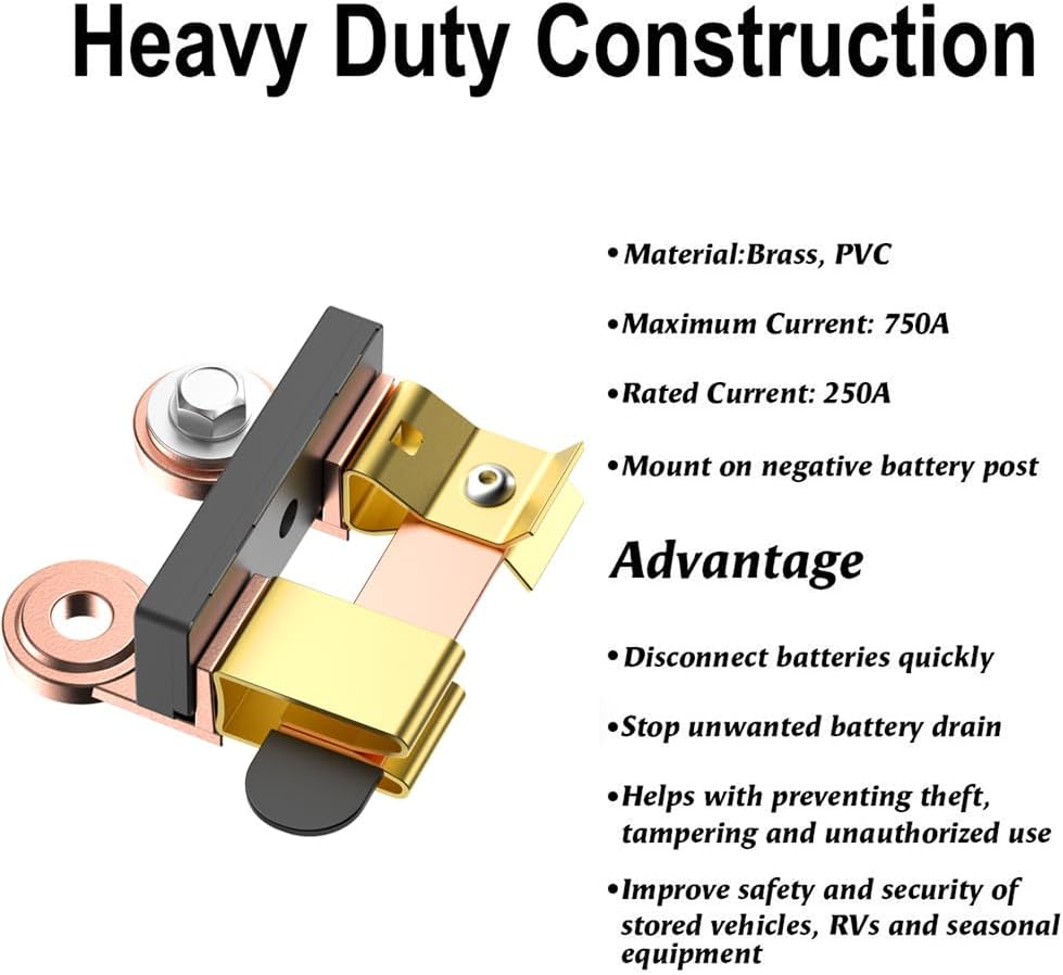 Interruptor maestro 12-24V corte batería auto RV barco