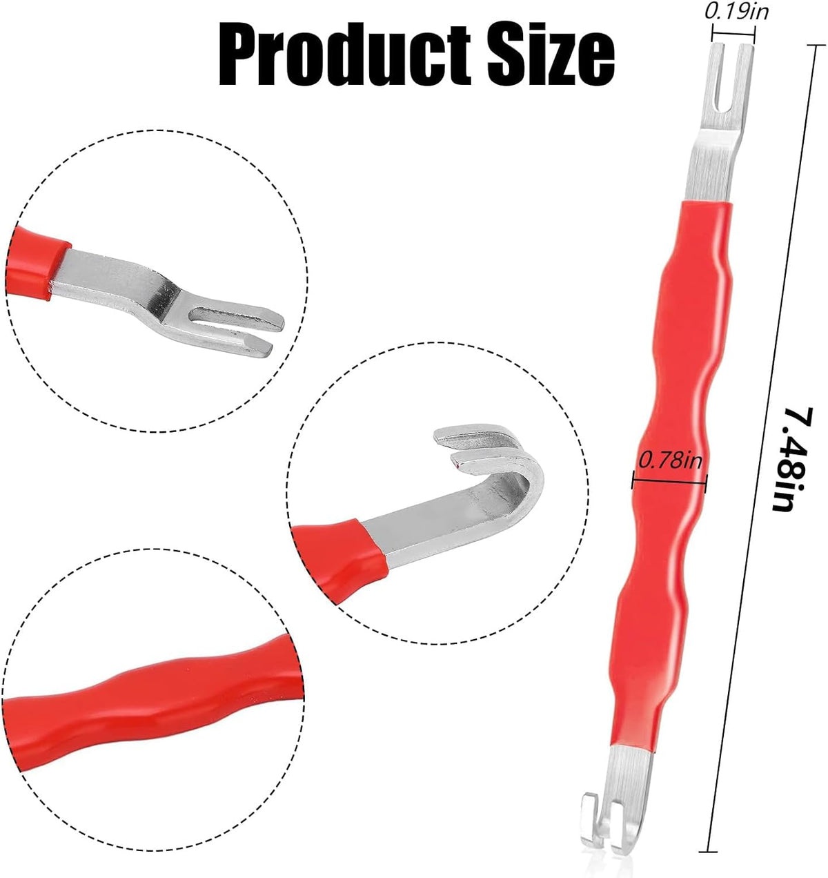 Separador conector eléctrico automotriz doble extremo rojo