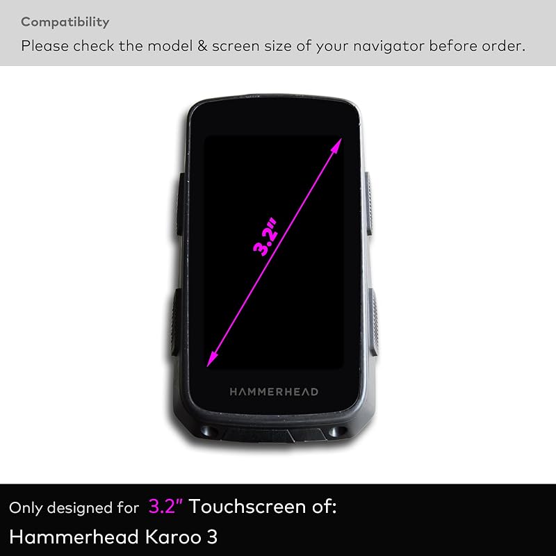 2 Protectores Vidrio Templado Hammerhead Karoo 3 3.2"