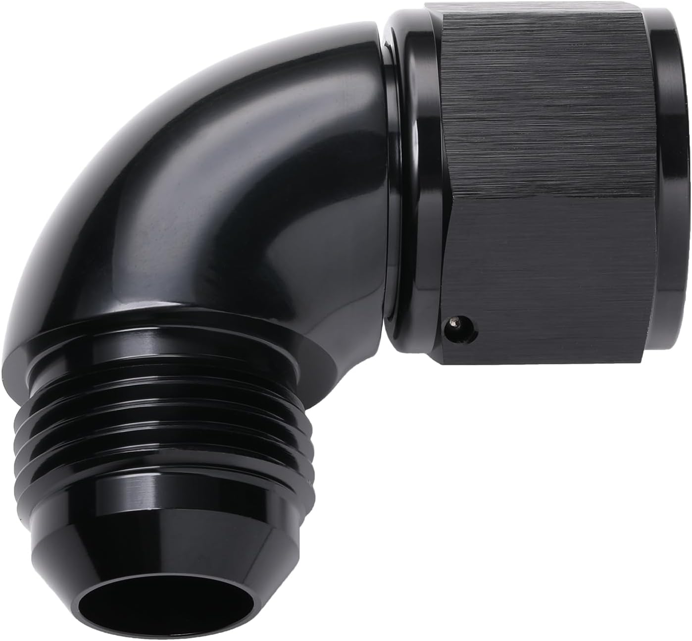 Adaptador conector giratorio 16AN aluminio negro