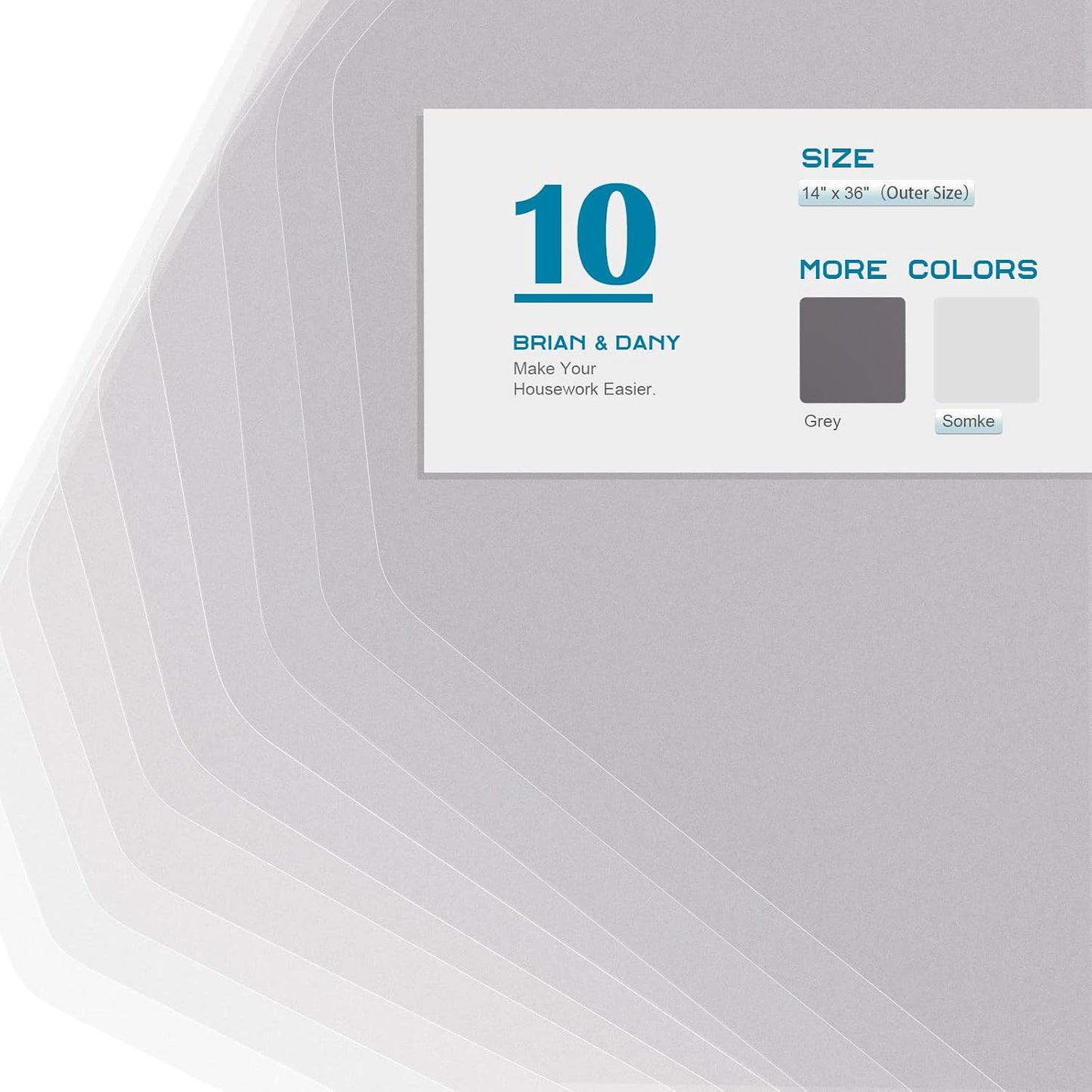 Revestimiento estantes 14x36" set 10 impermeable