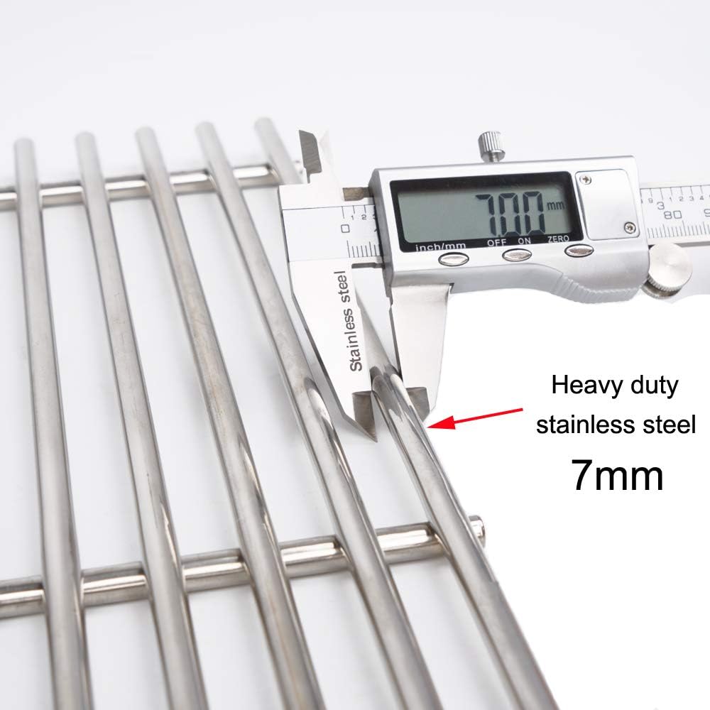 Rejillas acero inox 17pulg para Grill Chef BM616 GC610