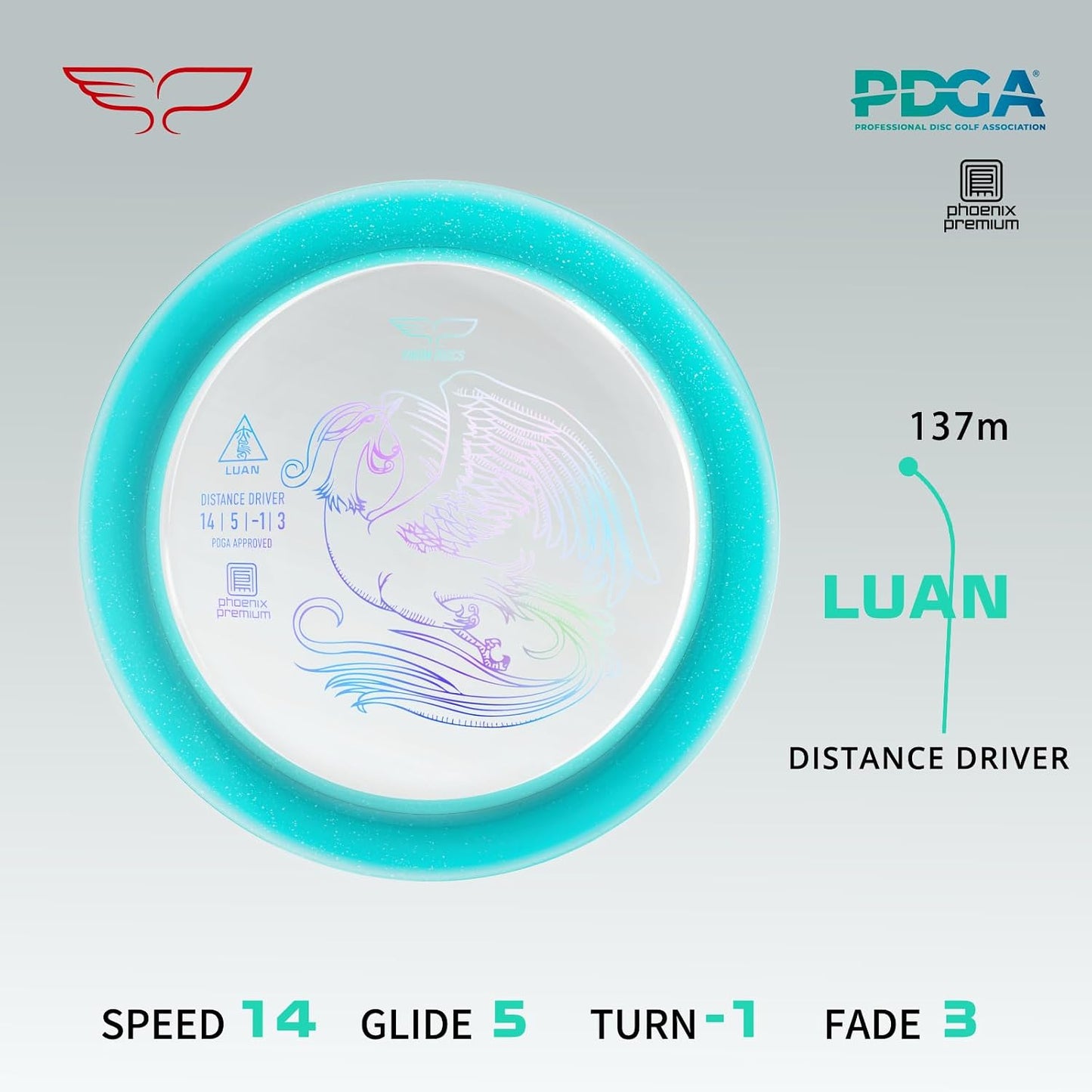 Disco golf Fairway PDGA aprobado 6.00-6.10oz