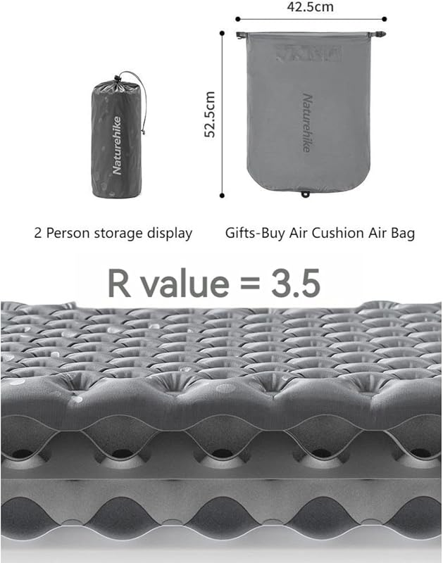Colchón campamento R-Value 5.8 plegable ligero para adultos