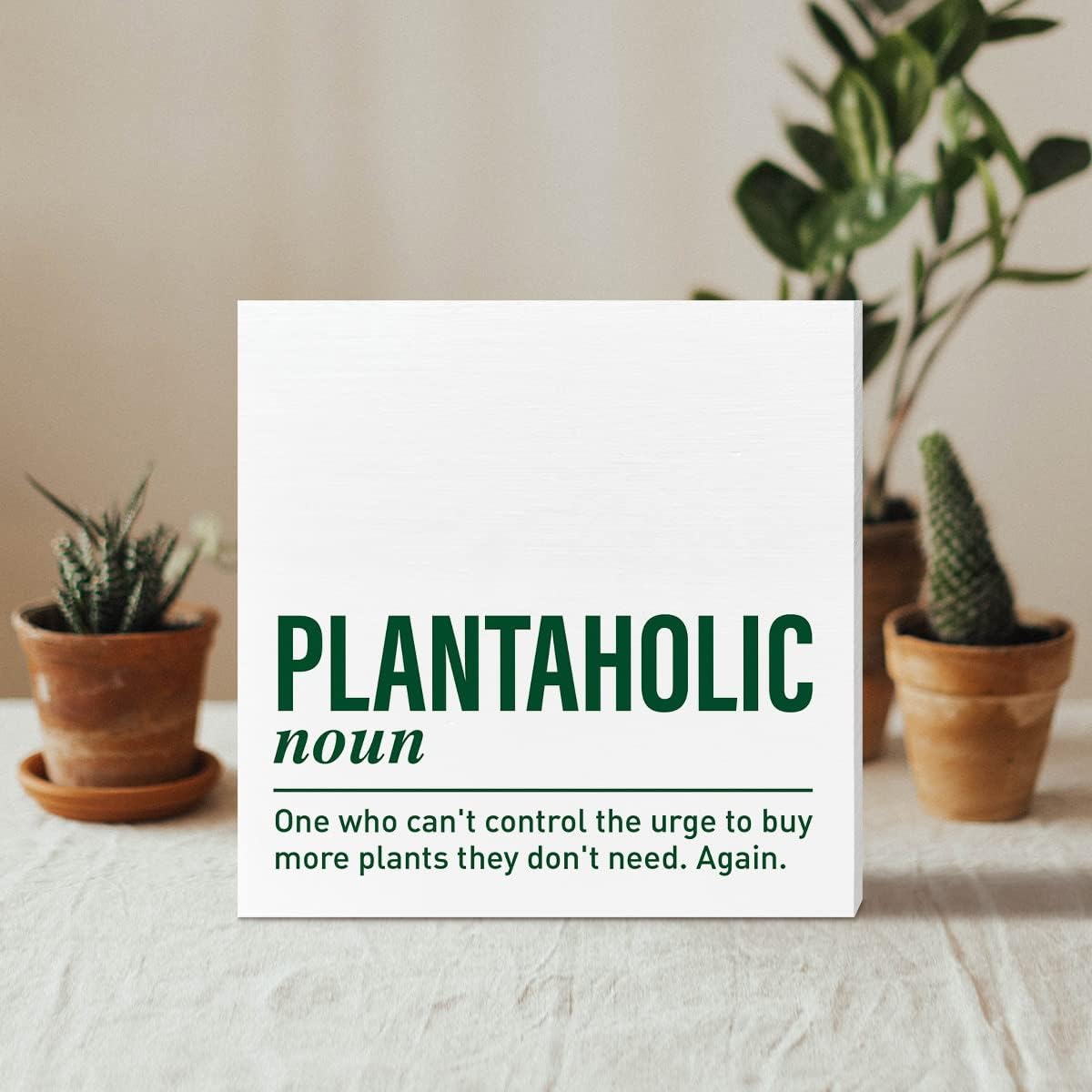 Decoración caja madera para amantes de plantas jardinero