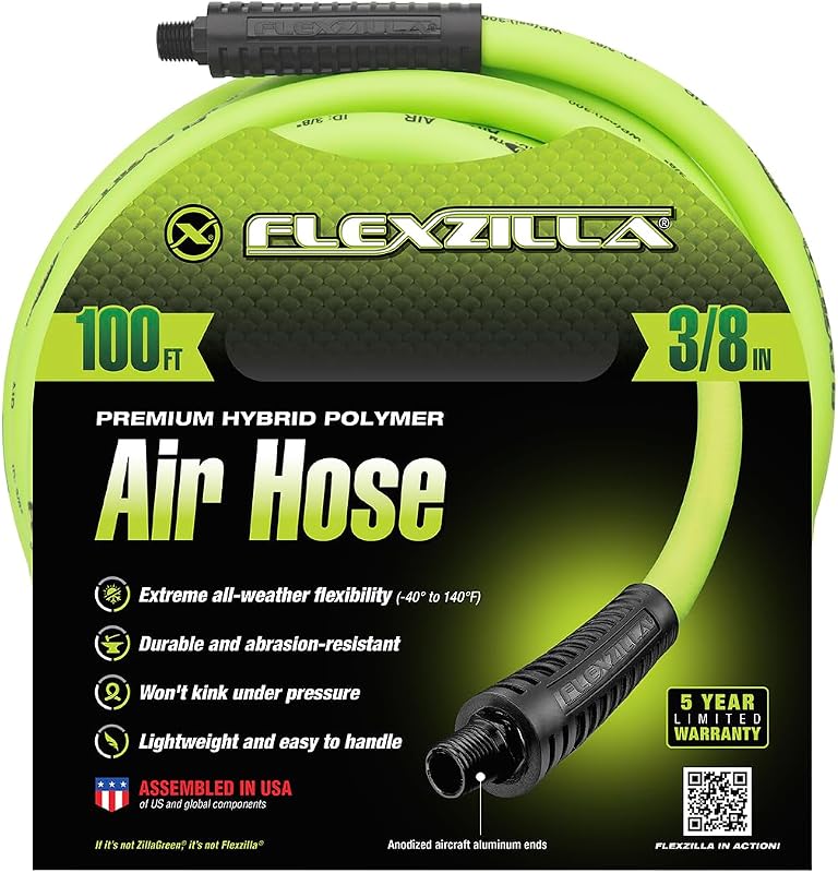Manguera aire 3/8x30m accesorios MNPT 1/4 ZillaGreen