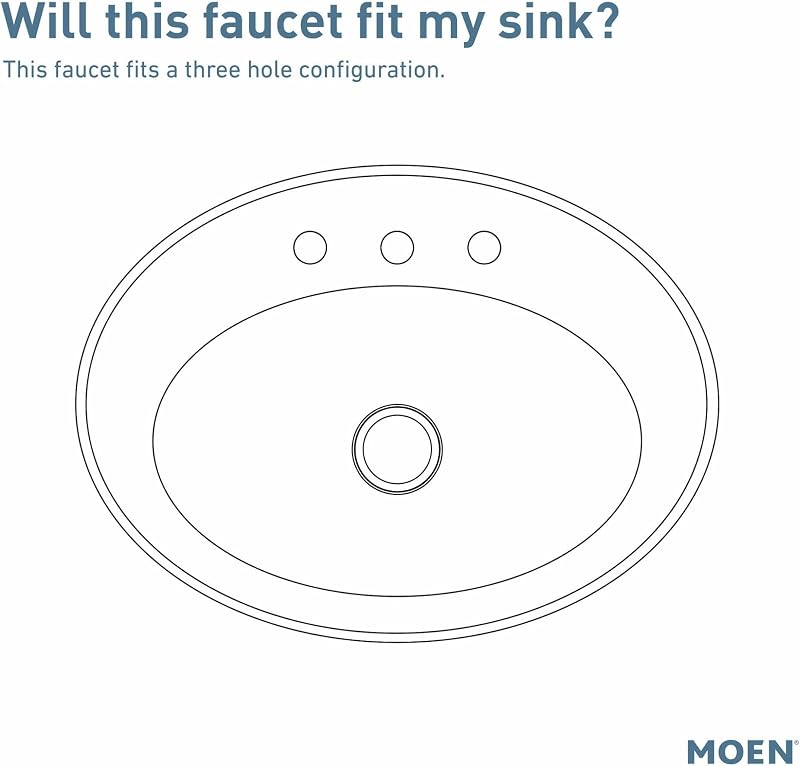 Grifo baño arco alto dos manijas montaje desagüe