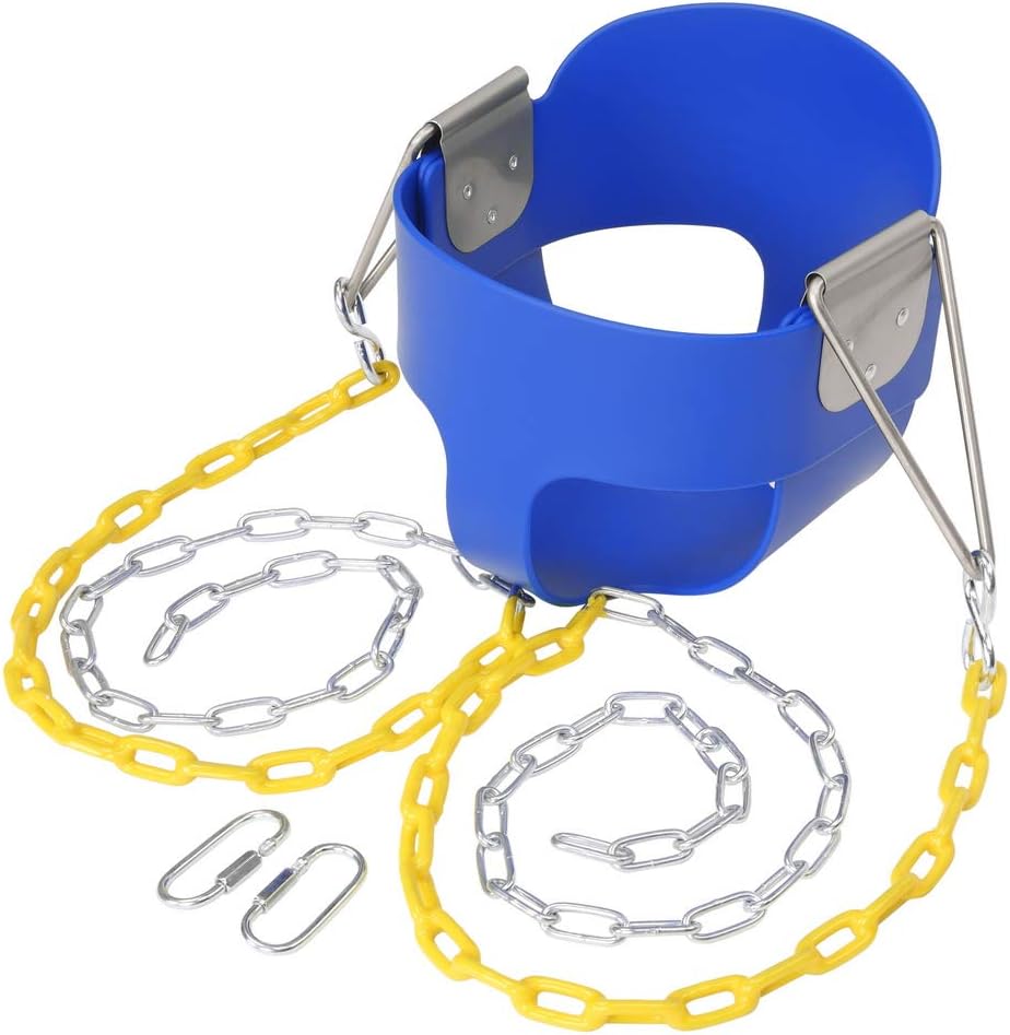 Set columpios asiento cubo respaldo alto agarre dedos 330lb