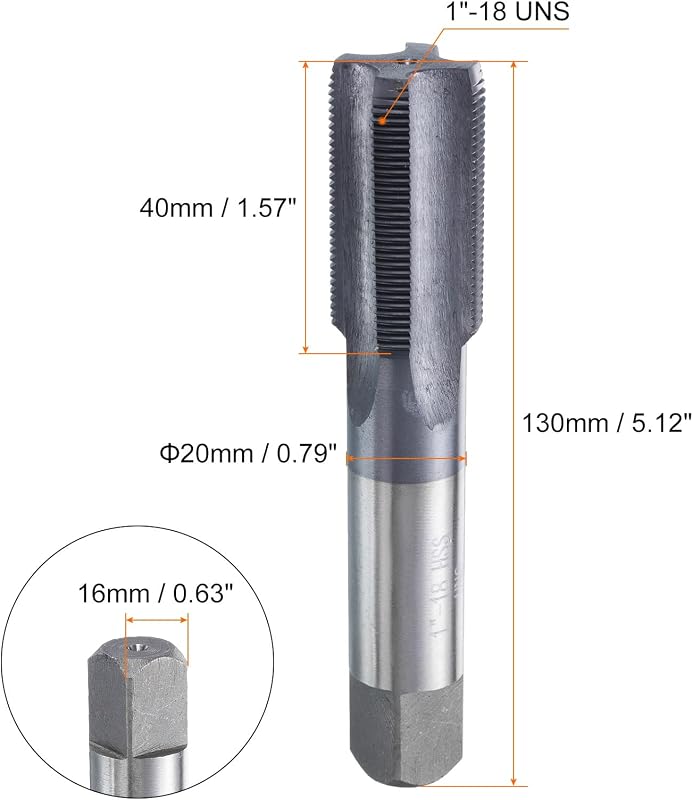 Tornillo Roscado TiCN Cobalto 6542 Plana 4 Flautas