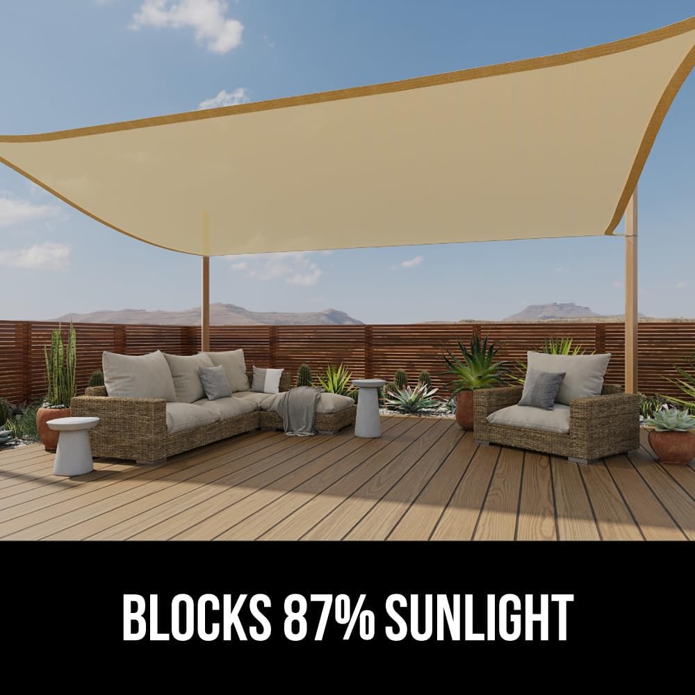 Toldo parasol rectangular resistente UV y óxido