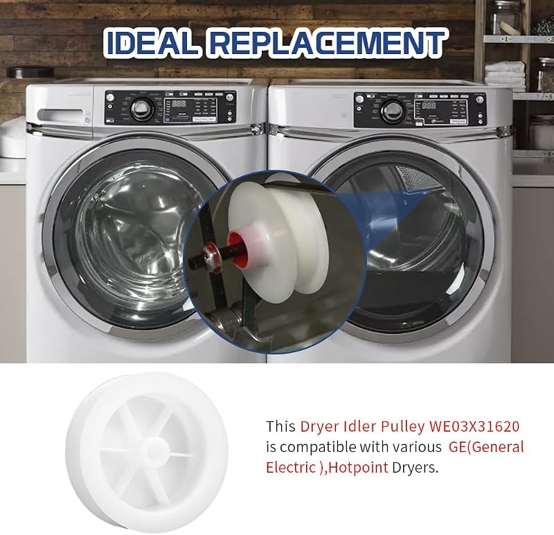 Polea tensora secadora WE03X31620 comp GE/Hotpoint