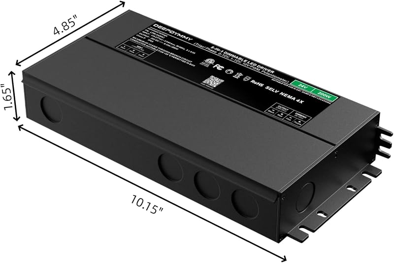 Controlador LED 200W 24V Triac/ELV/MLV/0-10V/PWM