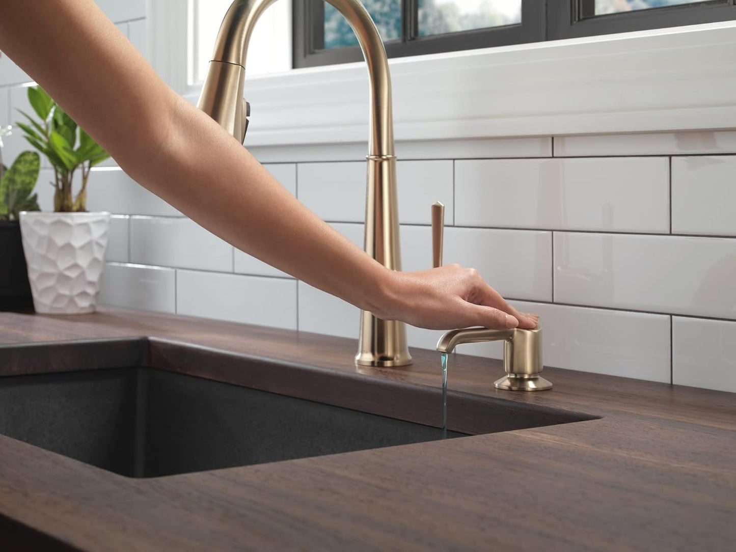 Dispensador jabón Emmeline bronce champagne