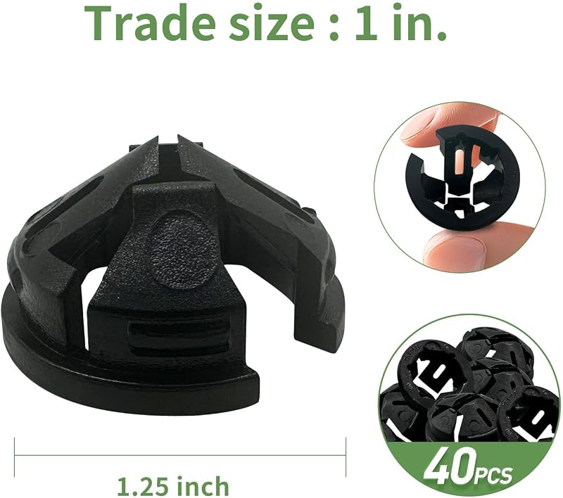 Caja eléctrica adaptador knockout conectores plástico 1