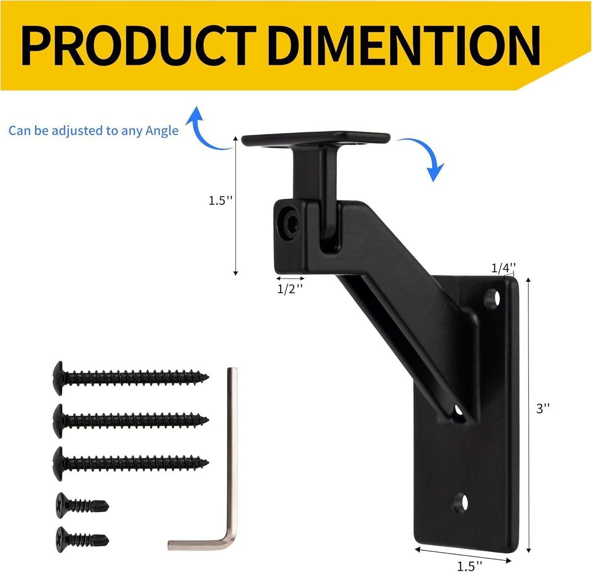 Kit pasamanos aluminio 2x1pulg soportes ajustables ADA