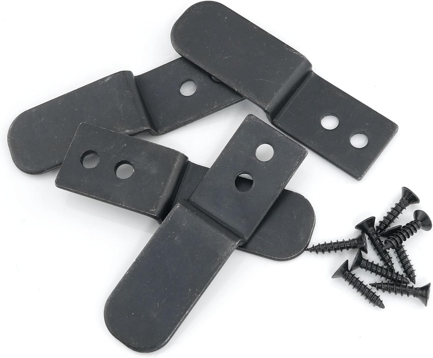 Soporte esquina en forma Z hierro negro para estante