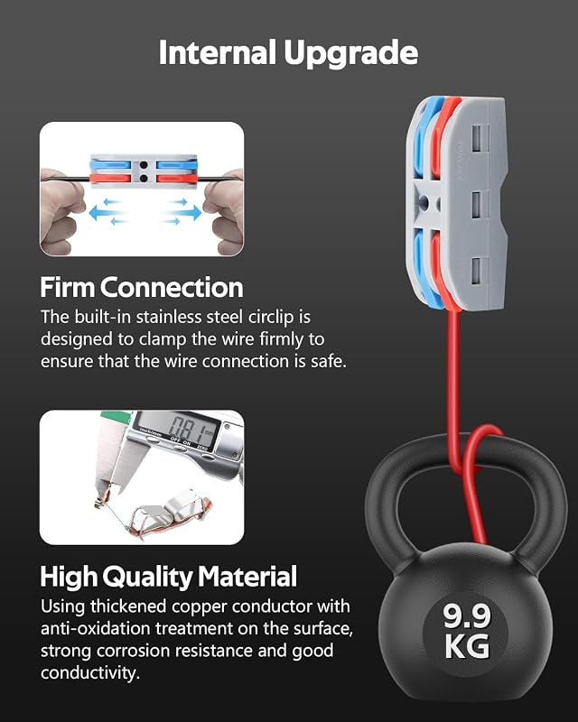 Conectores push-in 10 pzas para cable 28-12 AWG 2en2