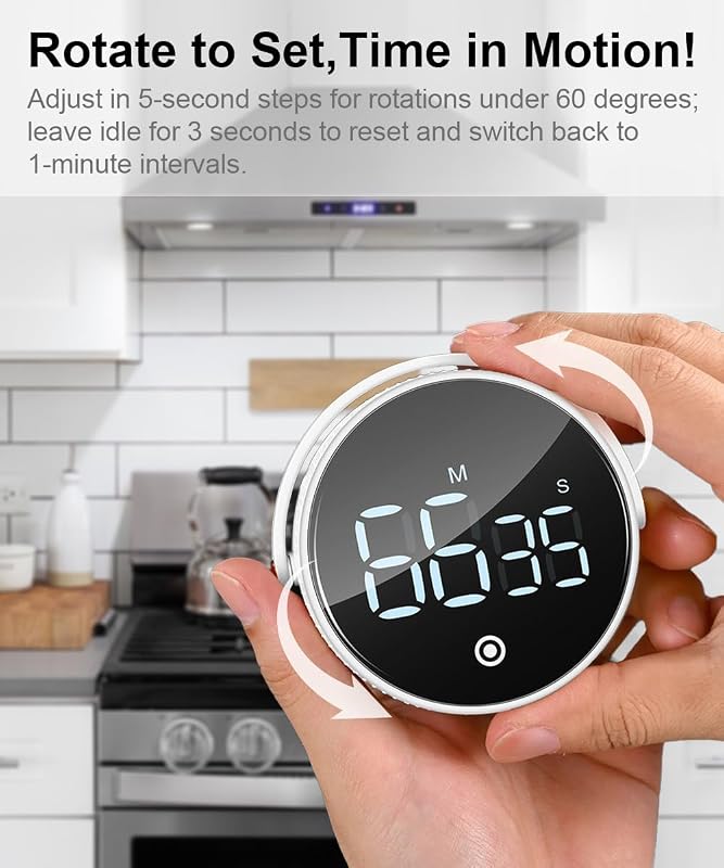 Temporizador cocina digital cuenta regresiva pantalla LED