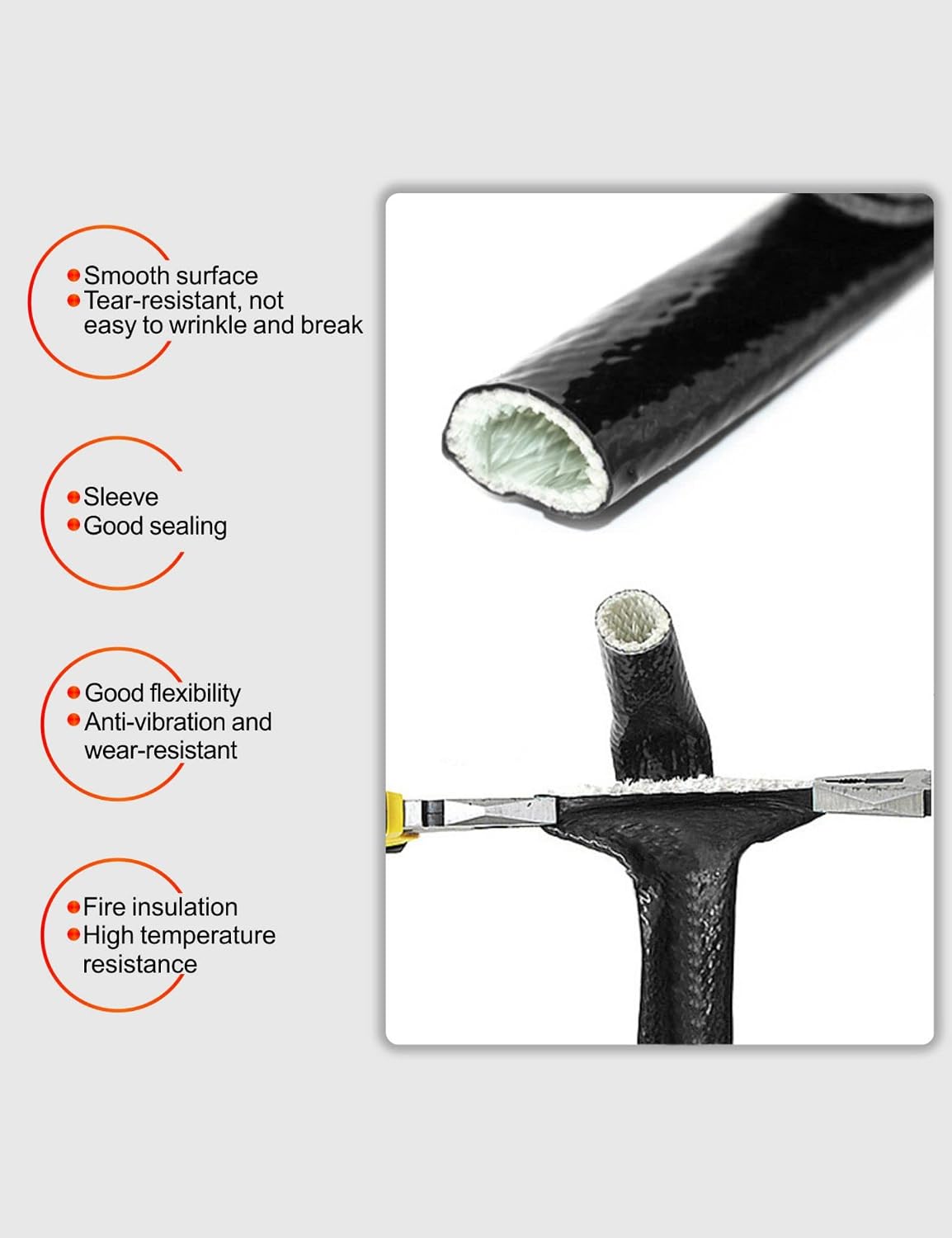 Funda protectora contra incendios 3/4 DI fibra vidrio