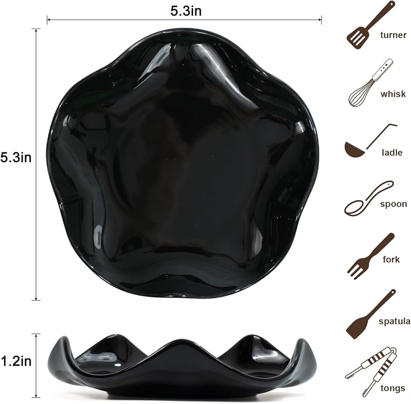 Soporte cuchara cerámica 5.3pulg encimera cocina