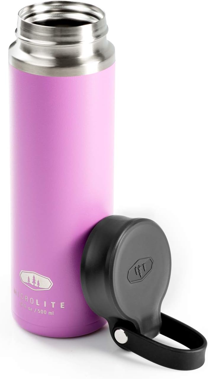 Botella agua acero inox aislamiento vacío 17oz color lavanda