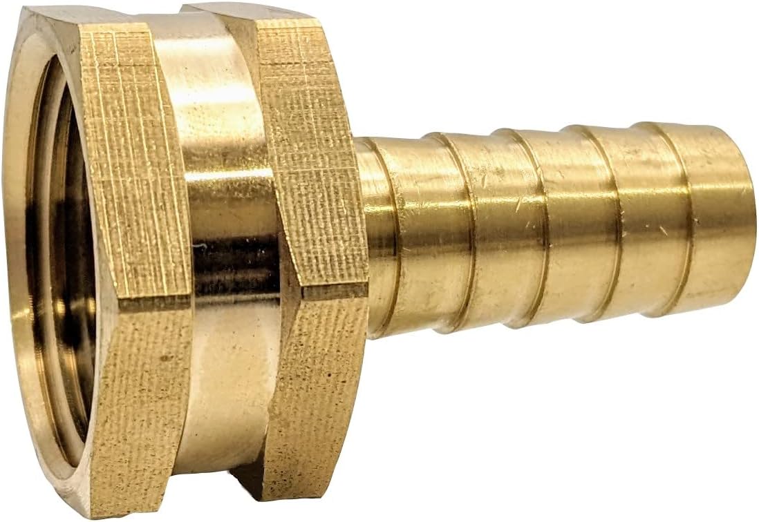 Adaptador manguera jardín latón 1/2x3/4 pulg soporte alta presión